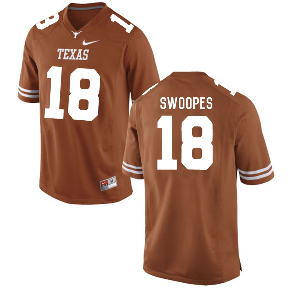 texas longhorns brunt orange tyrone swoopes college football jersey