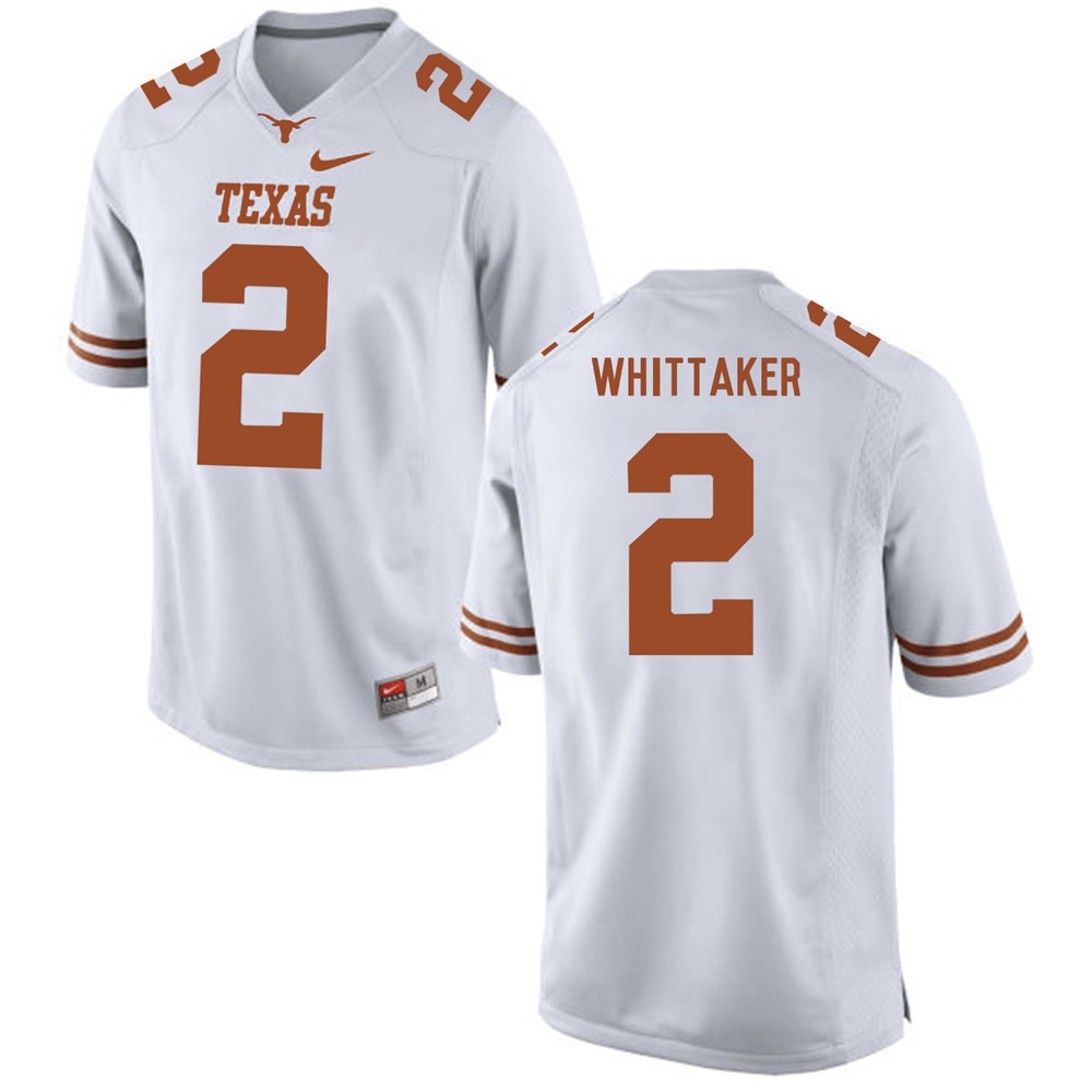 texas longhorns white fozzy whittaker college football jersey