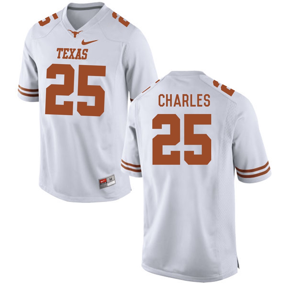 texas longhorns white jamaal charles college football jersey