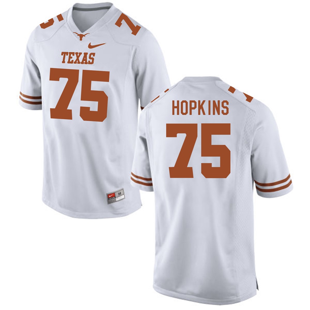 texas longhorns white trey hopkins college football jersey