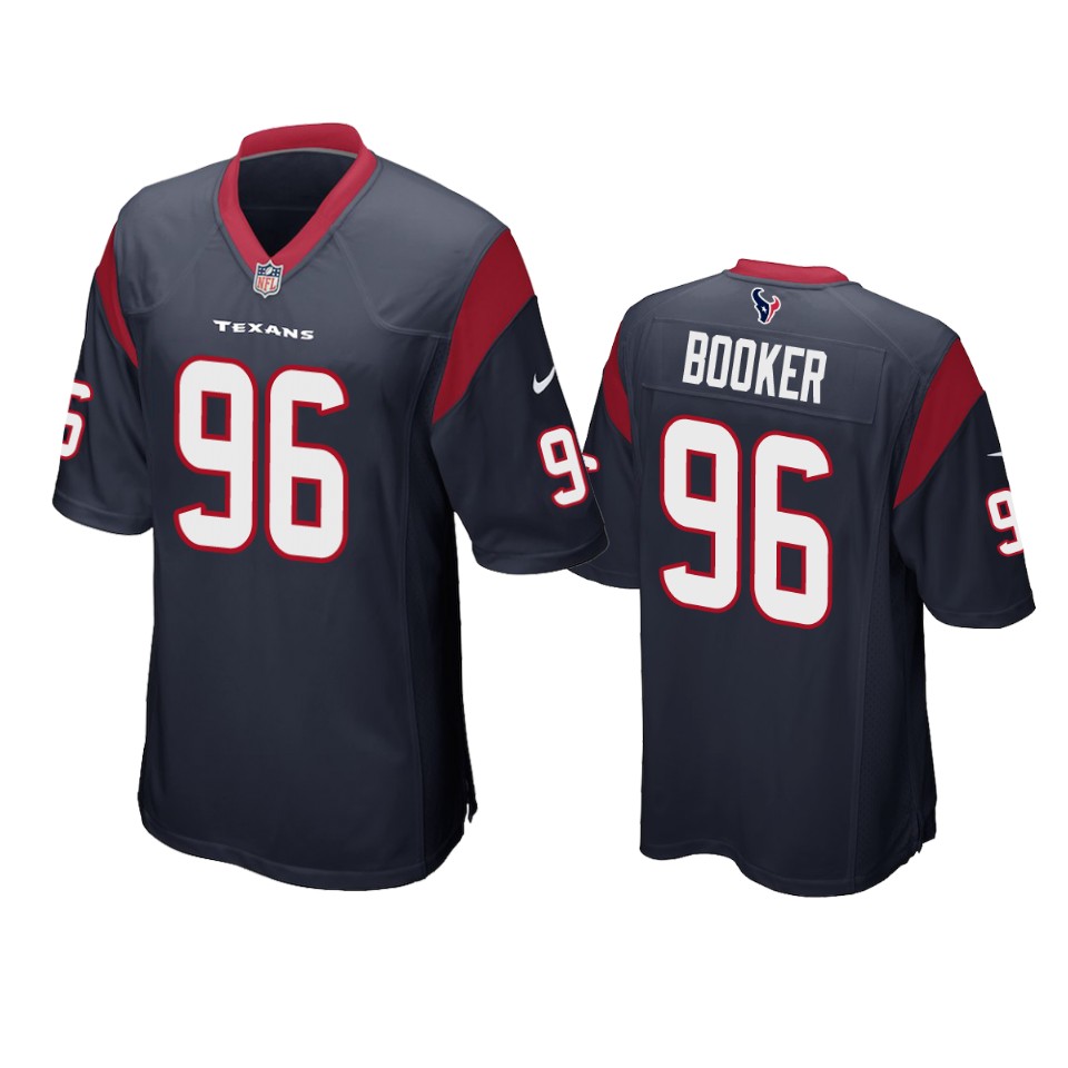 thomas booker texans navy game jersey