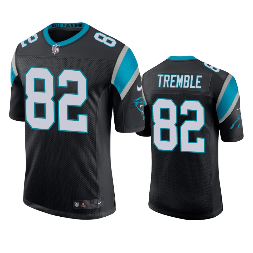 tommy tremble panthers black vapor jersey