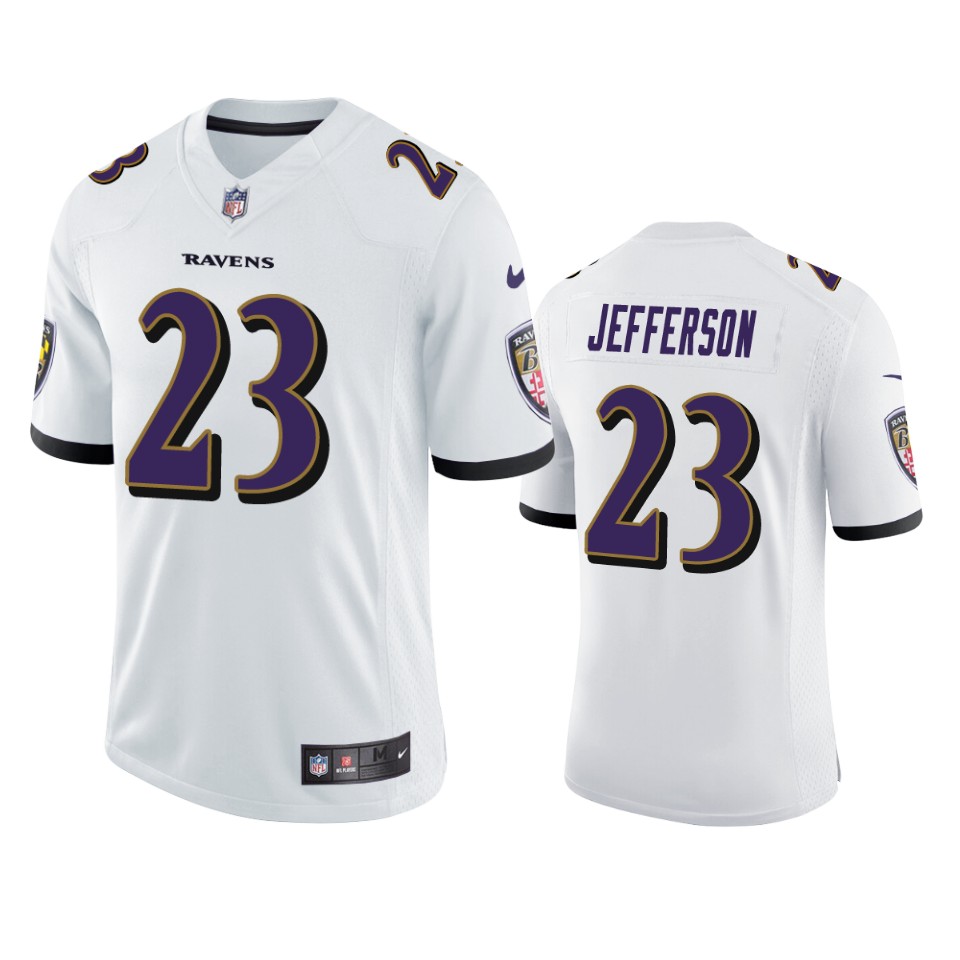 tony jefferson ravens jersey white vapor limited