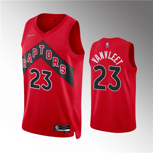 Toronto Raptors Fred VanVleet 2021-22 75th Anniversary Diamond Icon Red stitched Jersey #23