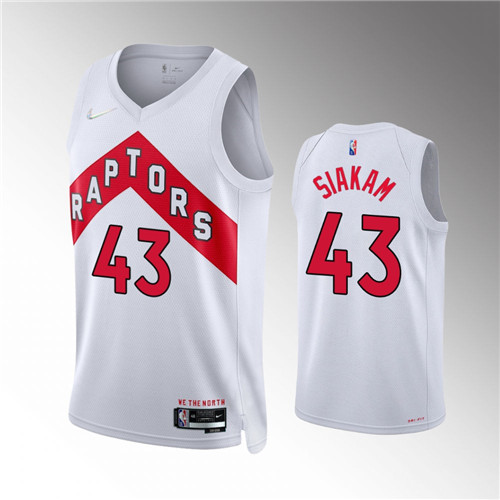 Toronto Raptors Pascal Siakam 2021-22 75th Anniversary Diamond Association White stitched Jersey #43