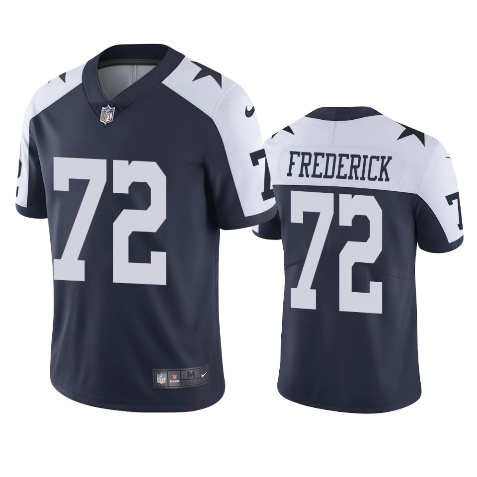 travis frederick cowboys navy vapor jersey
