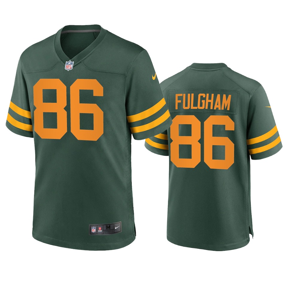 travis fulgham packers green alternate game jersey