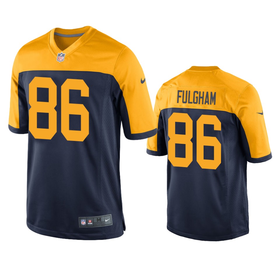travis fulgham packers throwback game navy jersey