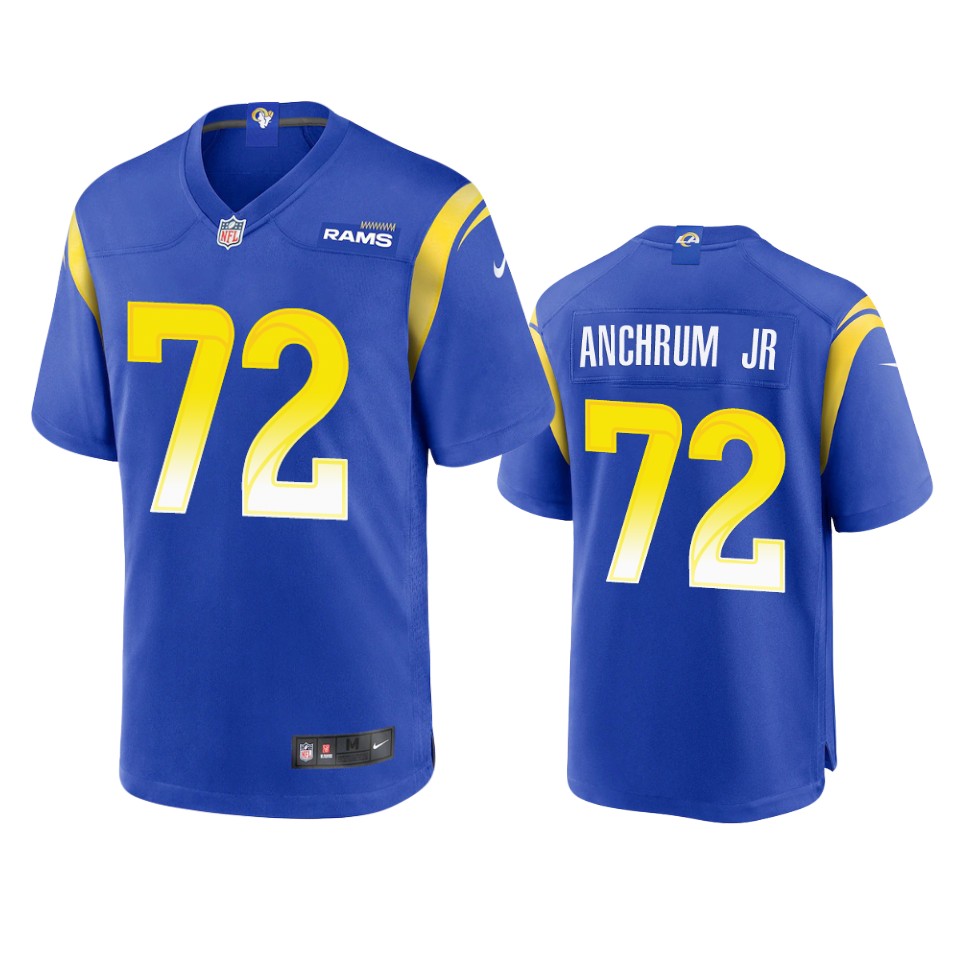 tremayne anchrum jr. rams royal game jersey 0a