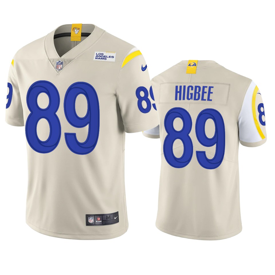 tyler higbee rams bone vapor jersey
