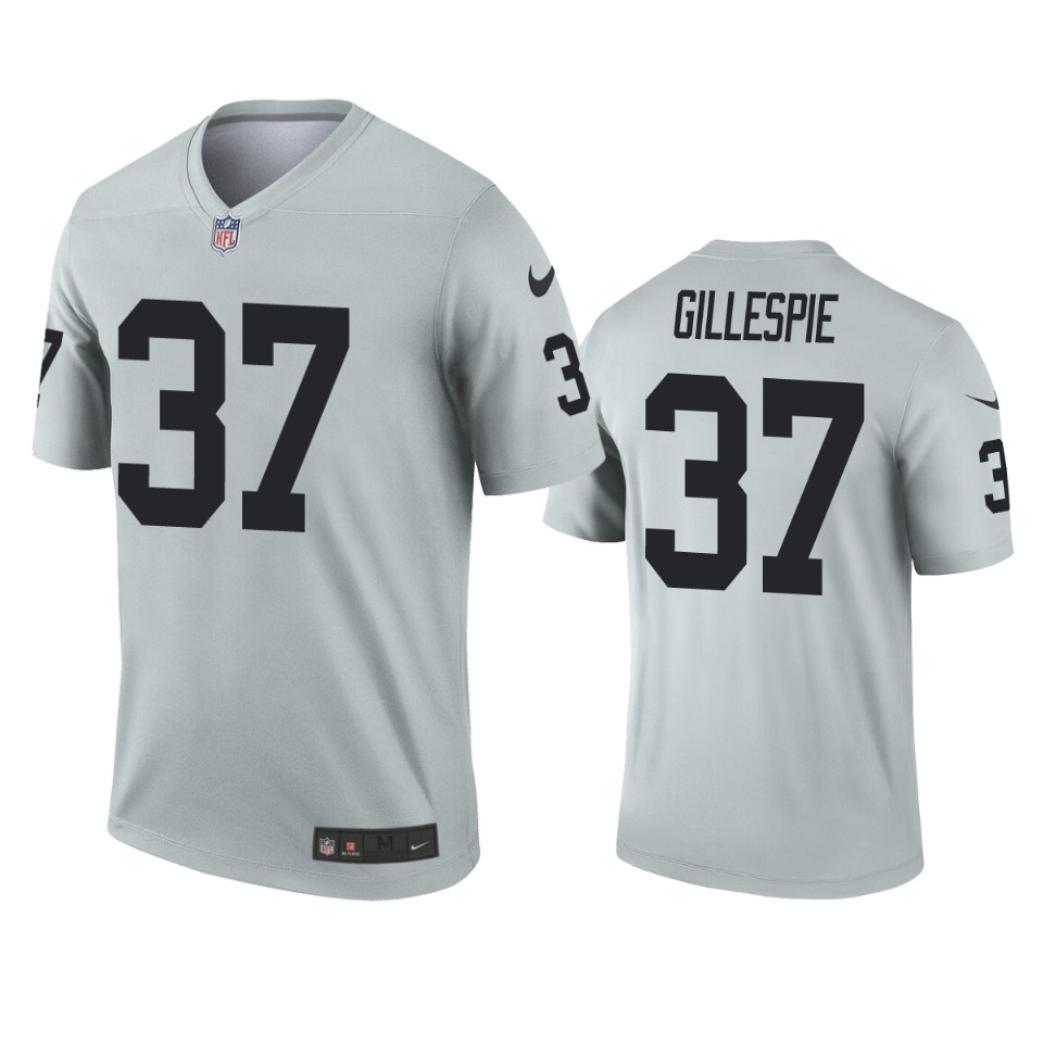 tyree gillespie raiders silver inverted legend jersey