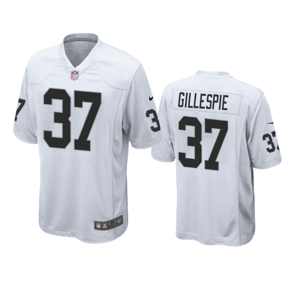 tyree gillespie raiders white game jersey