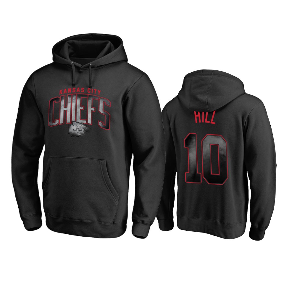 tyreek hill chiefs black arch smoke hoodie