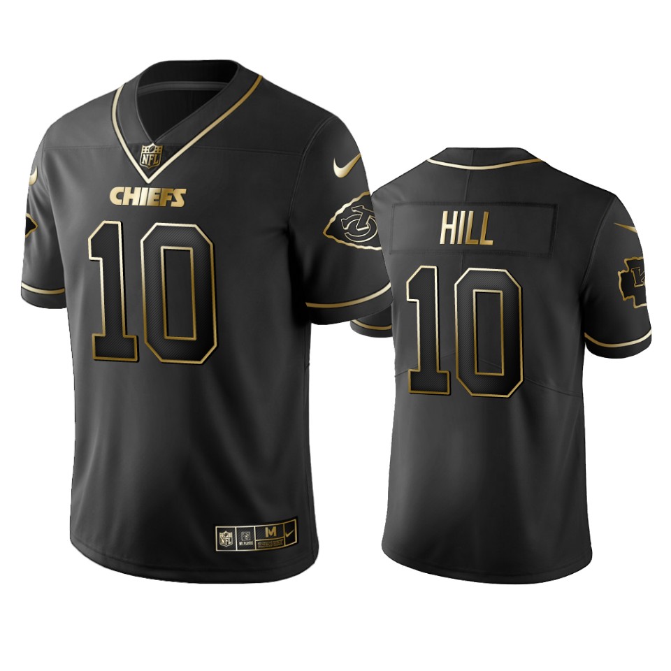 tyreek hill chiefs black golden edition jersey