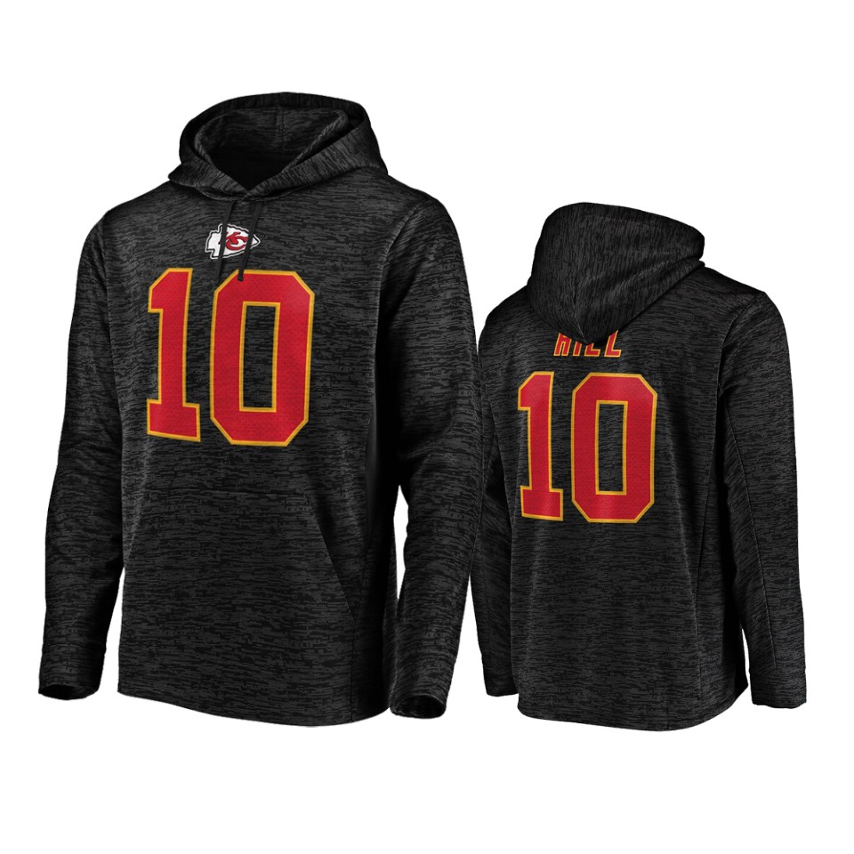 tyreek hill chiefs black streak fleece pullover hoodie