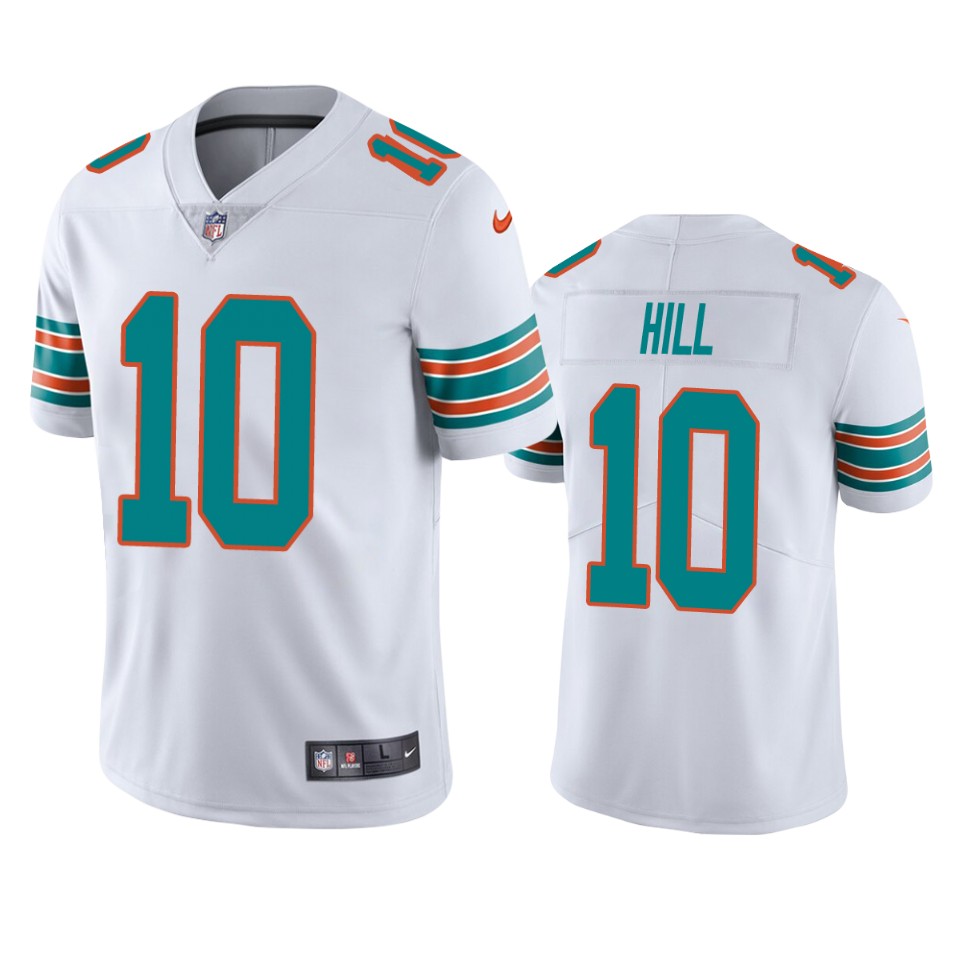 tyreek hill dolphins white vapor jersey 0a