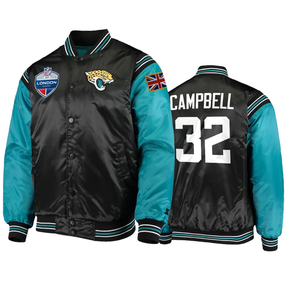 tyson campbell jaguars black 2021 london game jacket