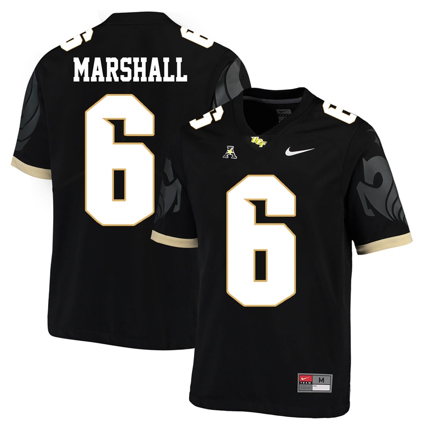 ucf knights black brandon marshall college football player jersey