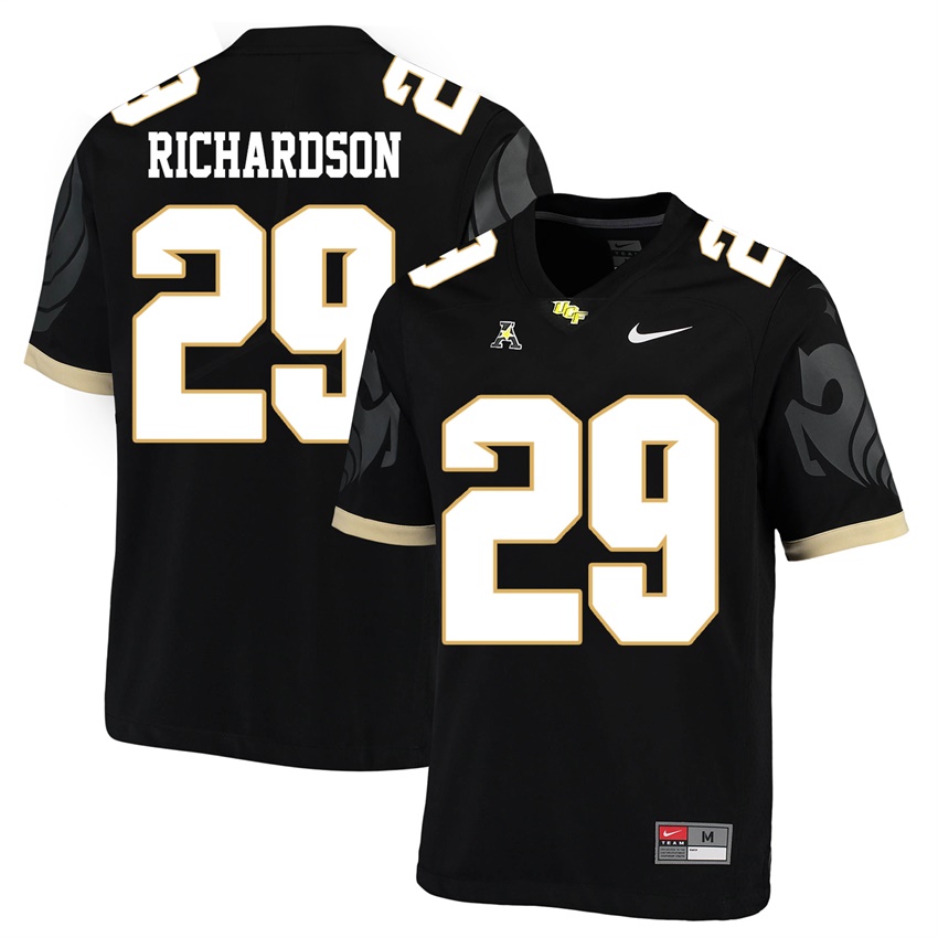 ucf knights black cordarrian richardson college football player jersey