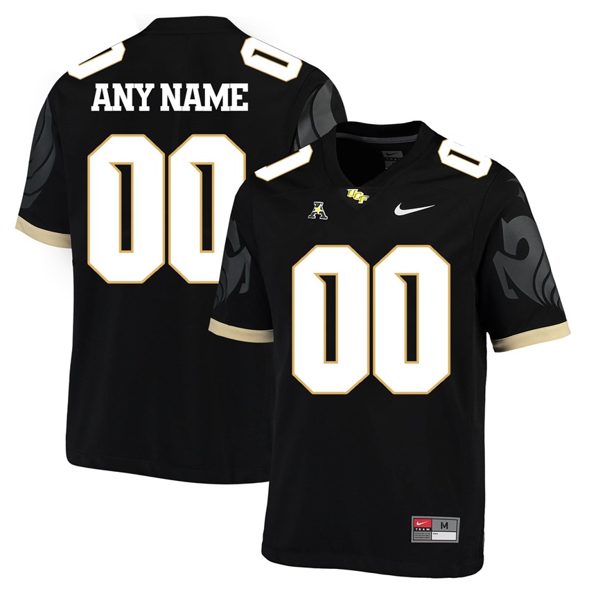 ucf knights black custom college football player jersey