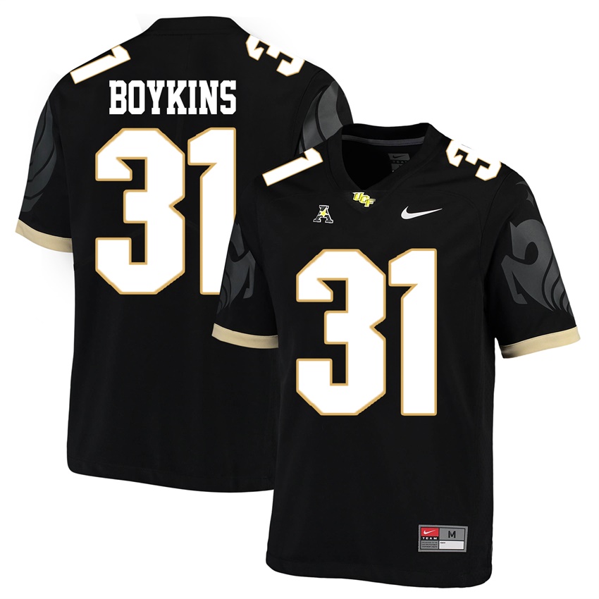 ucf knights black jeremy boykins college football player jersey