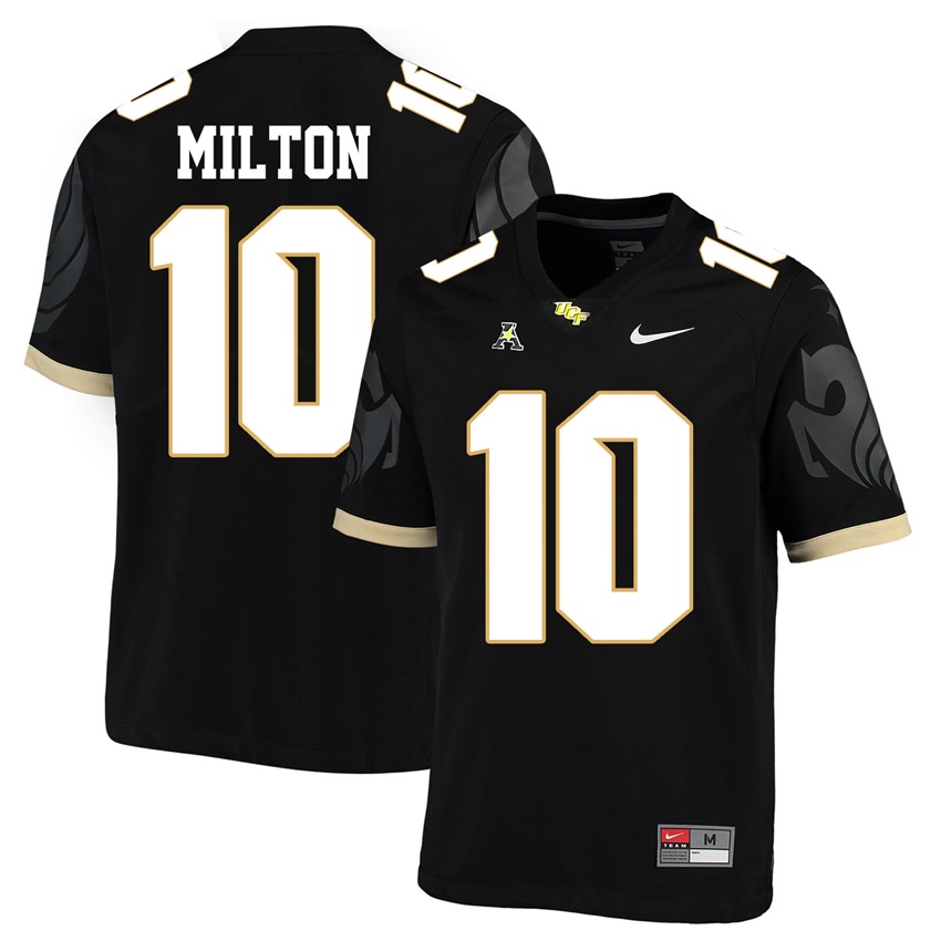ucf knights black mckenzie milton college football player jersey