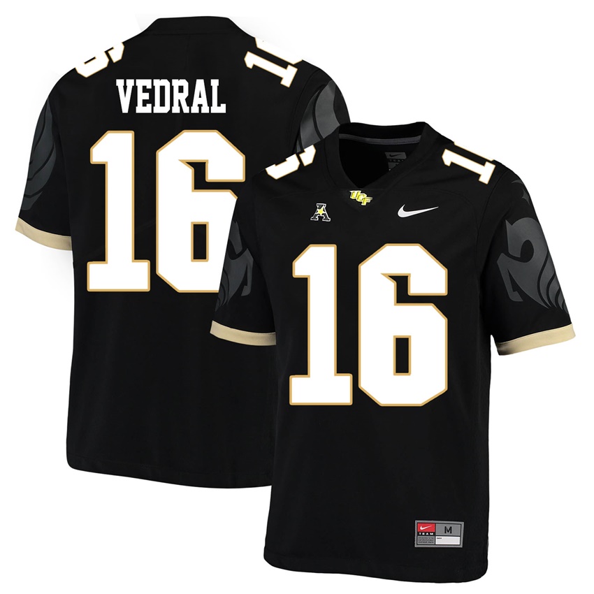 ucf knights black noah vedral college football player jersey