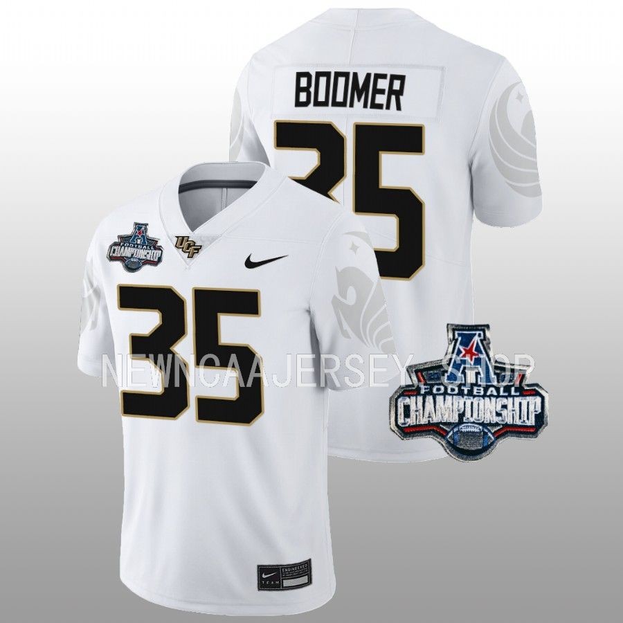 ucf knights colton boomer white 2022 american championship football jersey