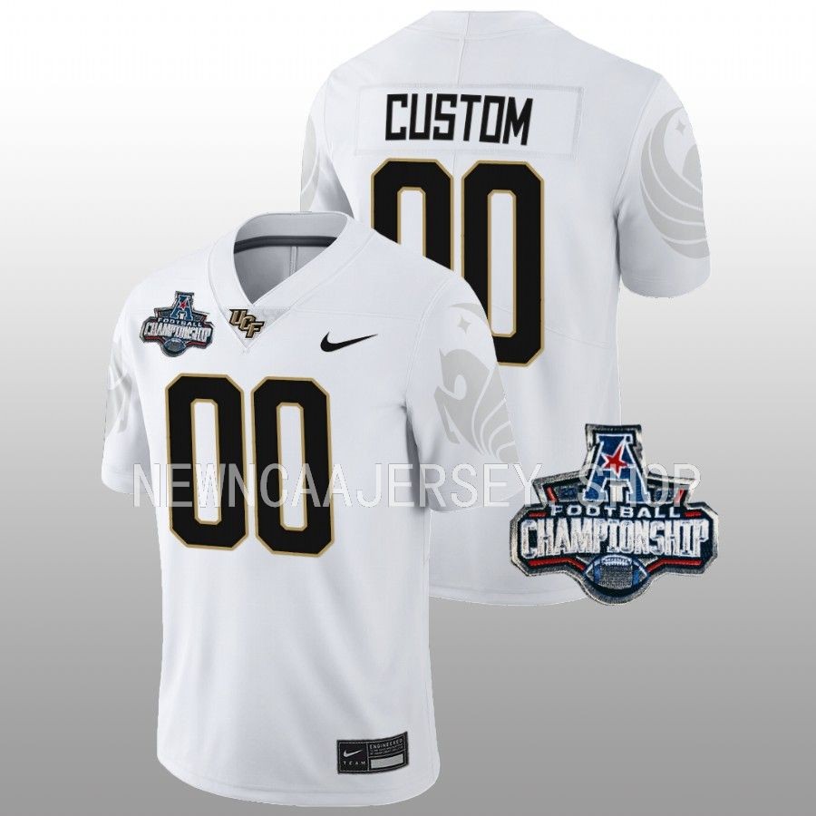 ucf knights custom white 2022 american championship football jersey