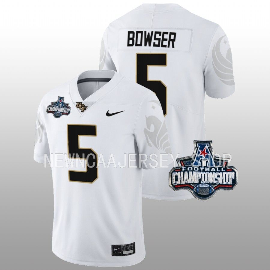 ucf knights isaiah bowser white 2022 american championship football jersey