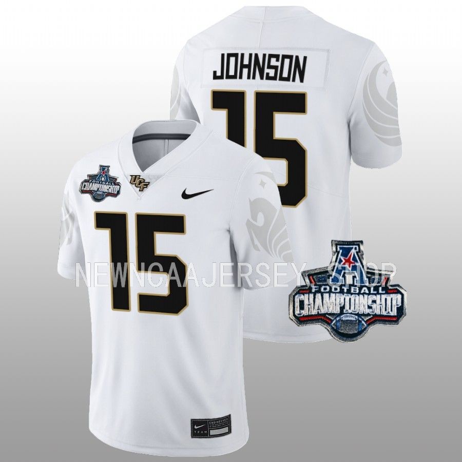 ucf knights jason johnson white 2022 american championship football jersey