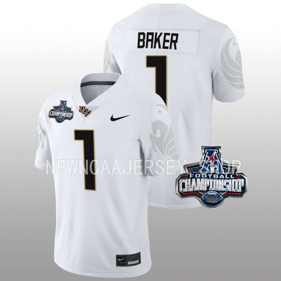 ucf knights javon baker white 2022 american championship football jersey