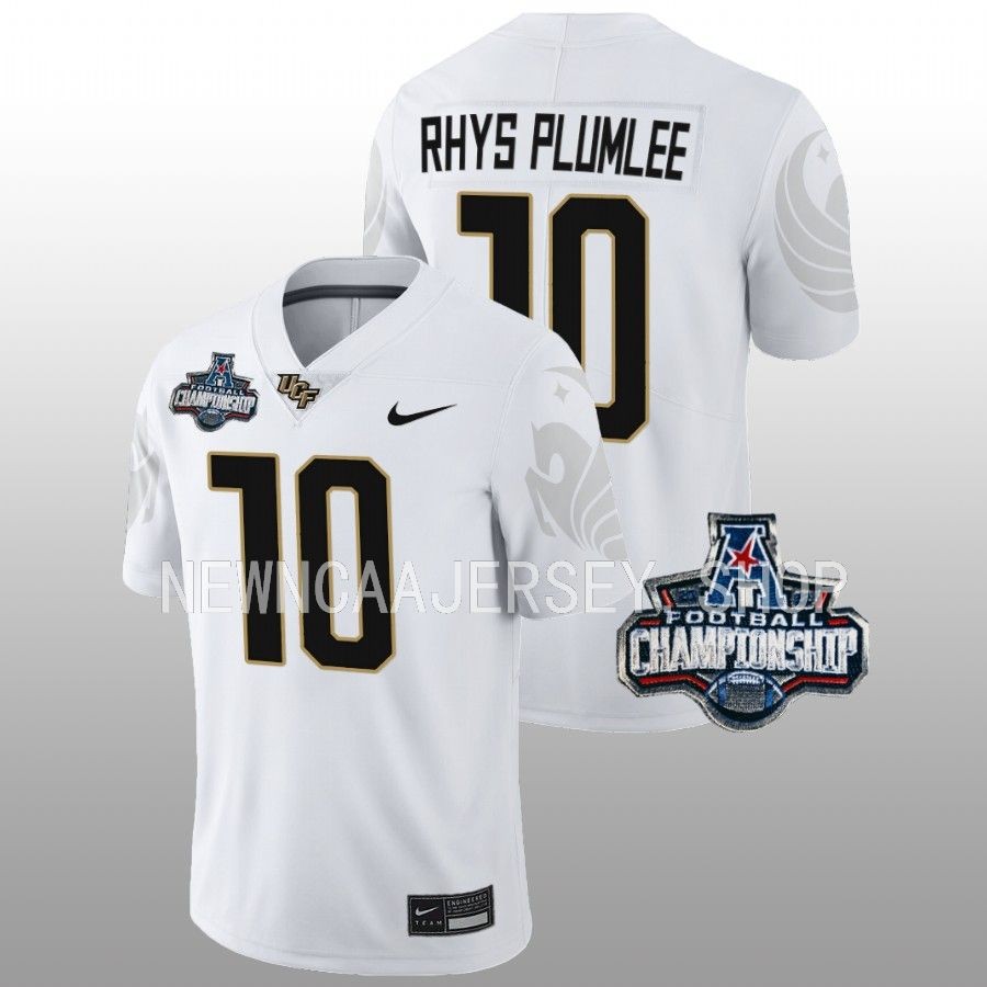 ucf knights john rhys plumlee white 2022 american championship football jersey