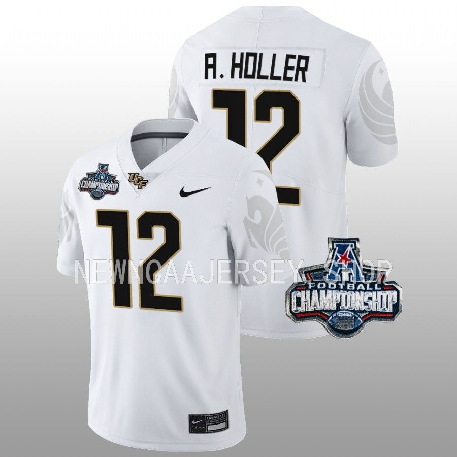 ucf knights justin hodges white 2022 american championship football jersey