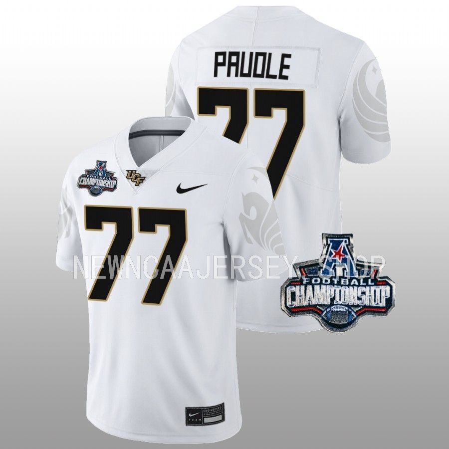 ucf knights lokahi pauole white 2022 american championship football jersey