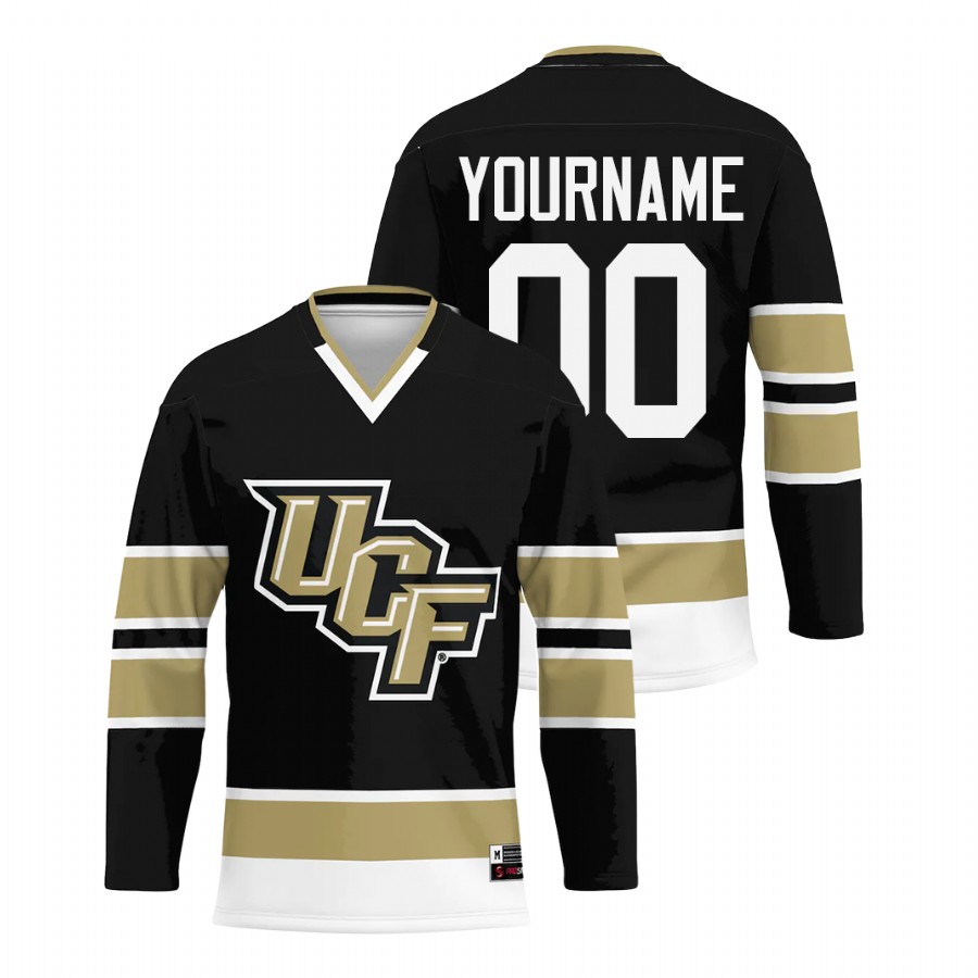 ucf knights ncaa black college hockey jersey