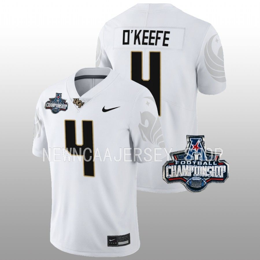ucf knights ryan o'keefe white 2022 american championship football jersey
