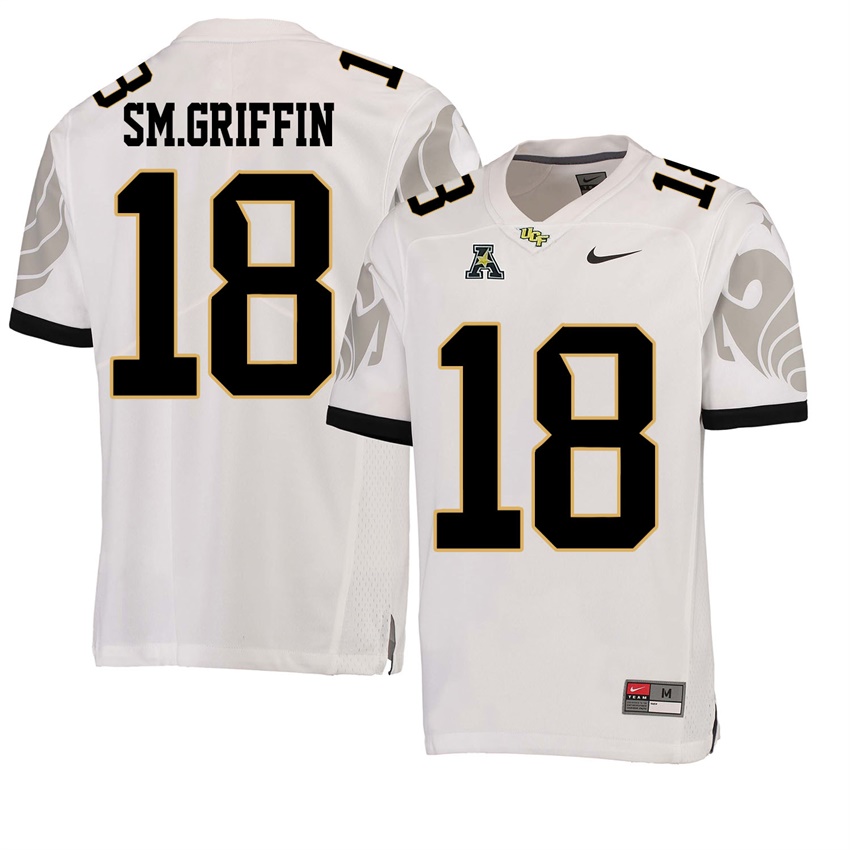 ucf knights white shaquem griffin college football player jersey