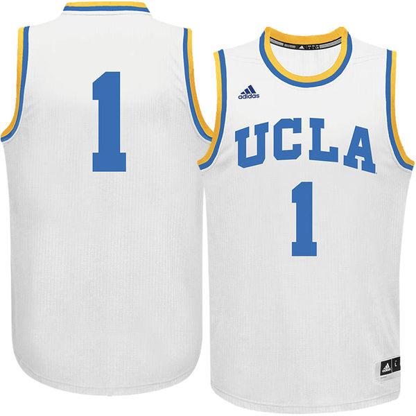 ucla bruins 1 white basketball jersey