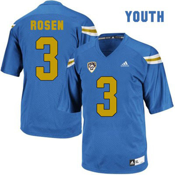 ucla bruins 3 josh rosen blue football youth jersey
