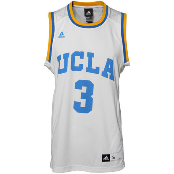 ucla bruins 3 white basketball jersey