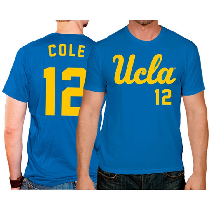ucla bruins blue 12 gerrit cole college baseball player t shirt