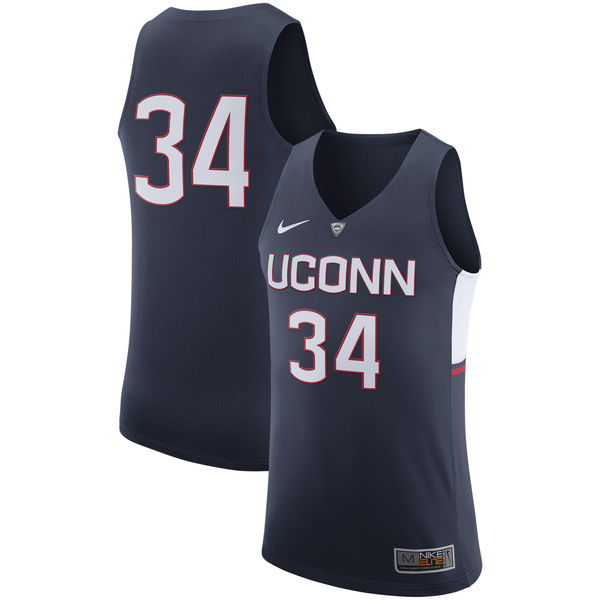 uconn huskies 34 navy basketball jersey