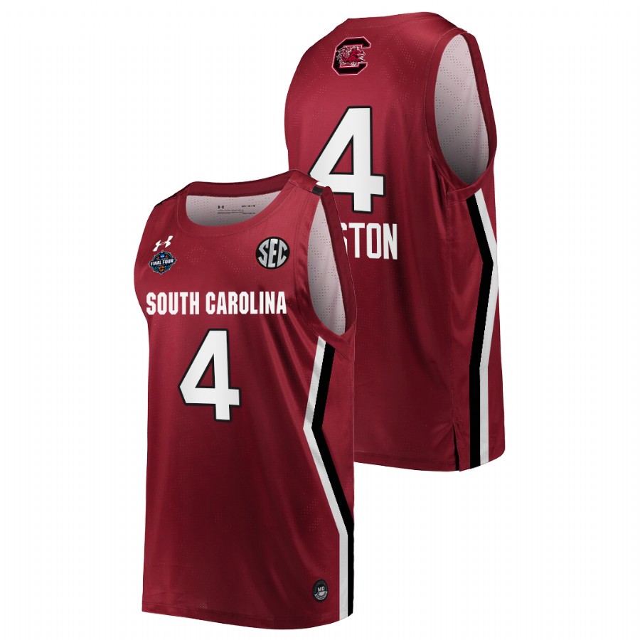 unisex south carolina gamecocks aliyah boston wine 2022 march madness final four ncaa women's basketball jersey