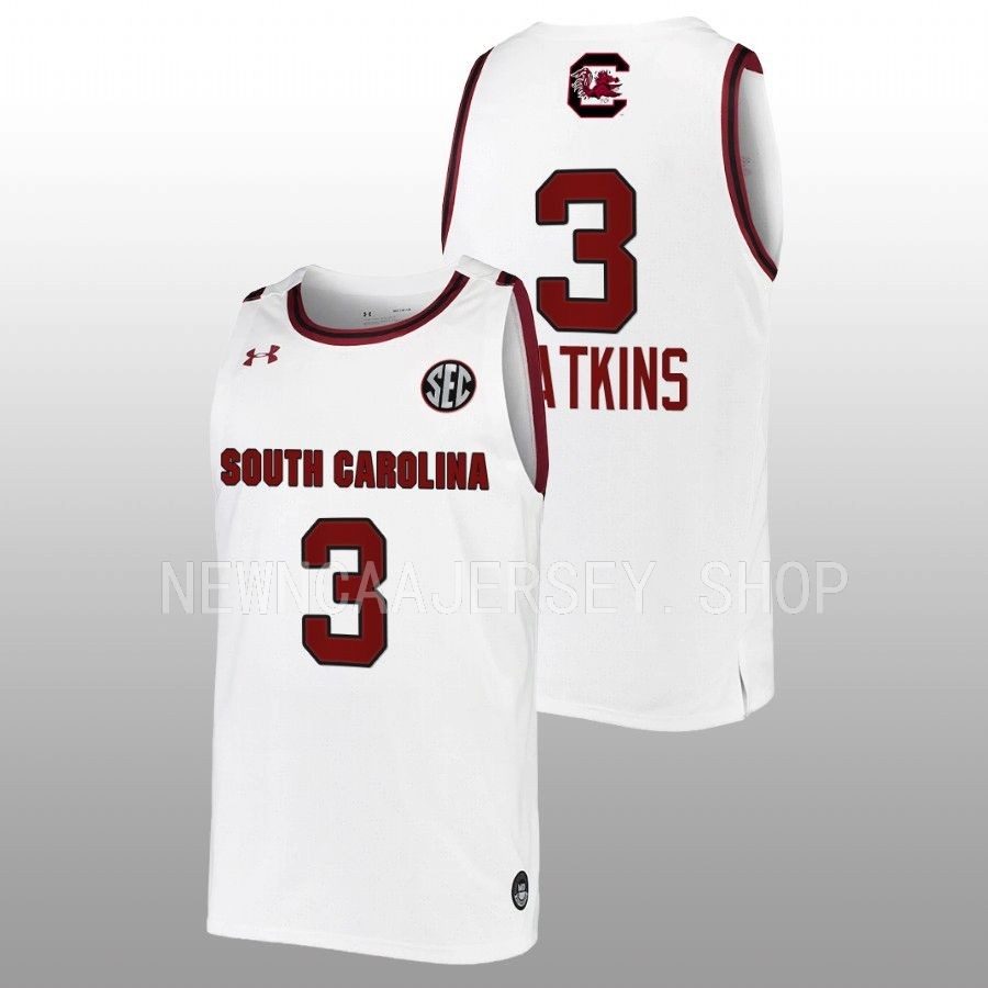 unisex south carolina gamecocks ashlyn watkins 2022 23 women's basketball white jersey
