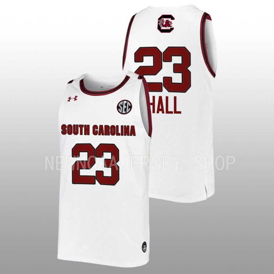 unisex south carolina gamecocks aubryanna hall 2022 23 women's basketball white jersey