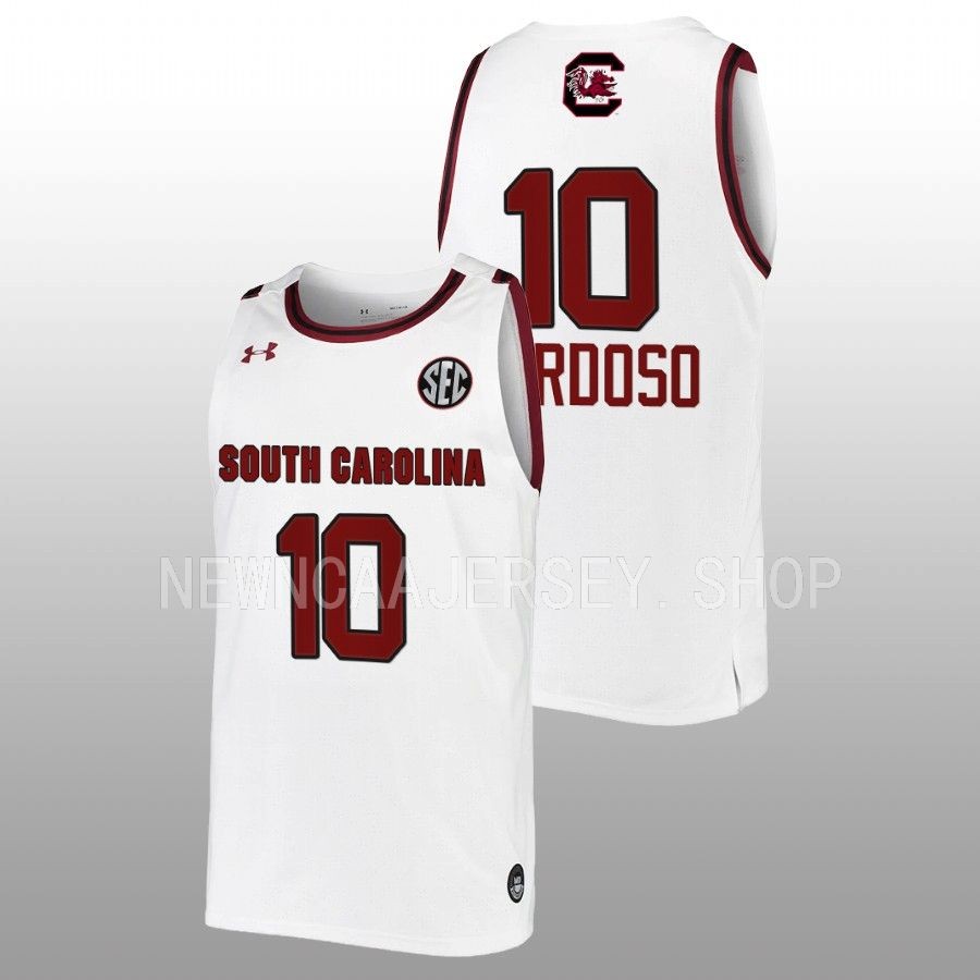 unisex south carolina gamecocks kamilla cardoso 2022 23 women's basketball white jersey