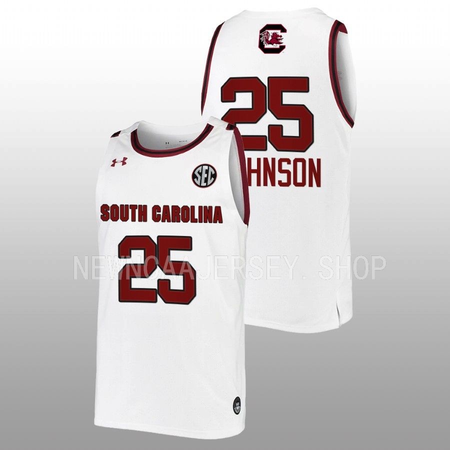 unisex south carolina gamecocks raven johnson 2022 23 women's basketball white jersey