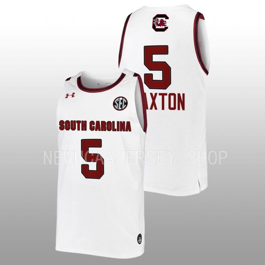 unisex south carolina gamecocks victaria saxton 2022 23 women's basketball white jersey