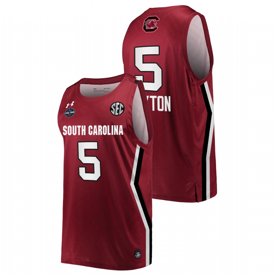unisex south carolina gamecocks victaria saxton wine 2022 march madness final four ncaa women's basketball jersey
